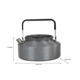 thumbnail image 3 of Hervidor de agua portátil para exteriores de alúmina dura | Tetera de aluminio de 1.1L con mango plegable resistente al calor | Ligero y duradero para acampar y uso al aire libre | Naranja |, 3 of 7