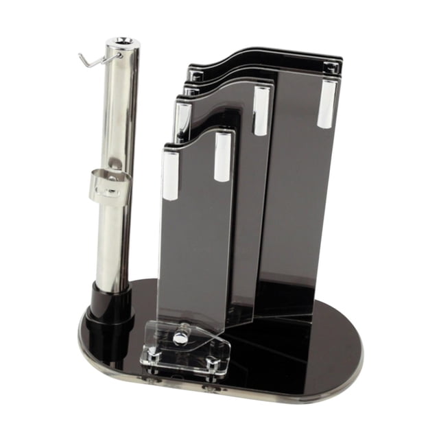 Soporte de cuchillo acrílico bloque universal bloque de cuchillo conveniente moderno elegante soporte de soporte de cuchillo de cuchillo stand de 22.5x14cm