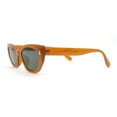 thumbnail image 3 of Womens Retro Classy Chic Mod Squared Cat Eye Plastic Sunglasses Brown - Green, 3 of 4
