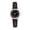 Black Strap - Black Dial, variant on Women's Analog Quartz Watch, 30mm Round Dial with Brown Faux Leather Strap, Casual Minimalist Wristwatch for Ladies