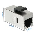 thumbnail image 3 of Unique Bargains 8 Packs CAT 6a Keystone Jacks, RJ45 Couplers Female to Female Straight Shielded, 3 of 7