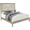Gray, variant on Taran Designs Gianna Floral Carved Solid Wood Queen Bed in Gray