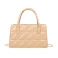 thumbnail image 2 of Bolsa Bolso de cadena para mujer Bolso bandolera de hombro de color sólido de cuero de PU (Camel) Ehuebsd Nuevos Originales, 2 of 9
