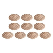 Wood Button Plugs 0.4 Inch Oak Hardwood Screw Hole Furniture Plugs 10Pcs