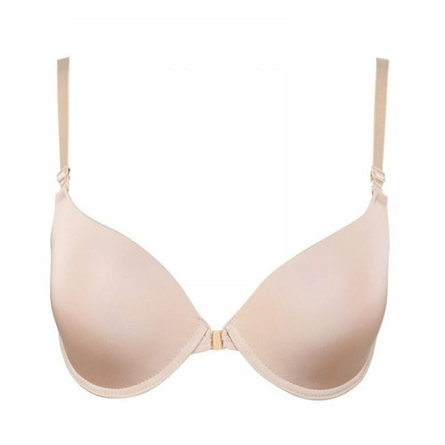 POINTERTECK Fashion Bra Spring and Summer Seamless Sexy Front Button Closure Bra Push Up Underwear Buckle Female Small Chest Underwire Bra