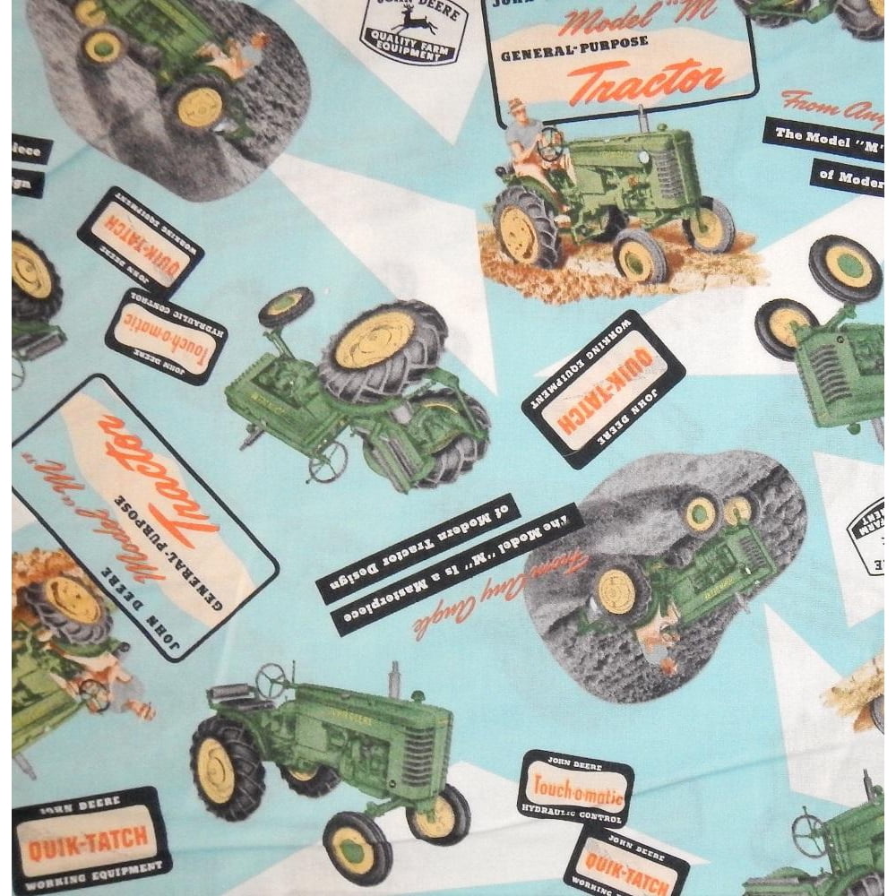 John Deere Model M Cotton Fabric