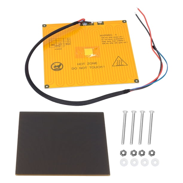 Plataforma De Cama Caliente, Placa De Vidrio De Cama Caliente Para Impresora 3D De Aluminio Con Revestimiento Microporoso De 1,5 Mm Para Impresoras 3D OTVIAP 3D Printer Heated Bed