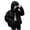 Black, variant on ZHUGeLI Women's Cropped Puffer Jacket Hooded Zip Up Quilted Short Padded Coat Lightweight Winter Warm