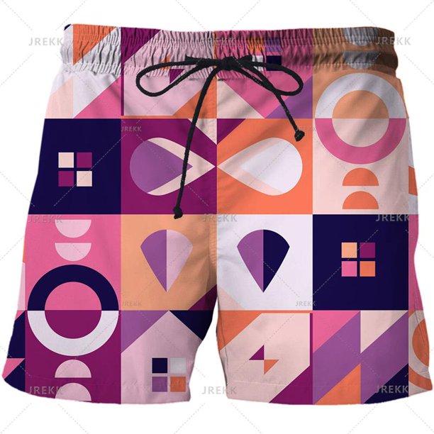 Pantalones cortos con estampado 3D para hombre, Shorts de playa con patrón abstracto, a la moda, con personalidad, para jugar en el mar, 2023 Fivean unisex