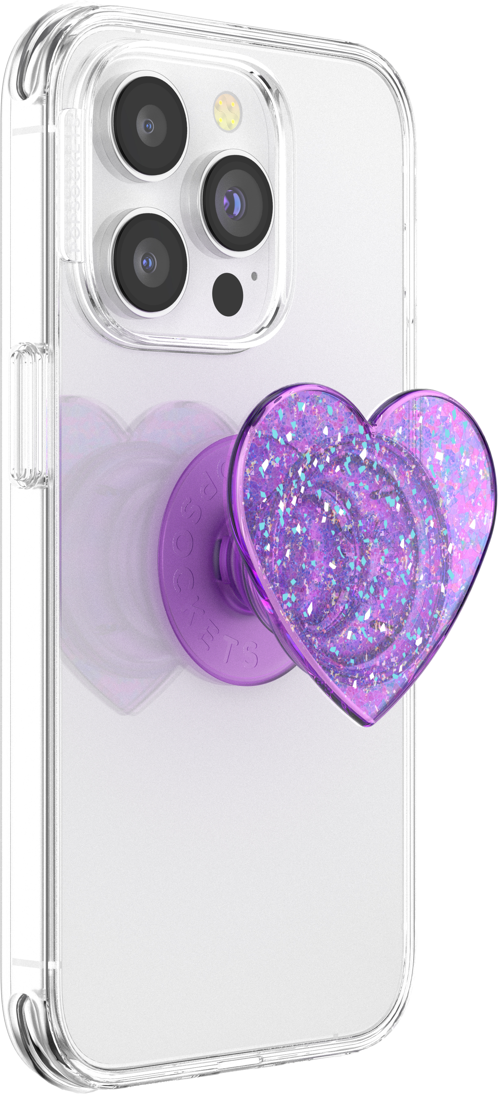 PopSockets Iridescent Confetti Dreamy Heart Phone Grip photo 3