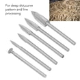 thumbnail image 4 of Woodworking Carving Set, Engraving Tool Kit With 3.0mm Shank, 3 Flute Sword Blade Bit And Grinding Bit, Engraver Machine Tool Accessories Set For Drilling Grooving, 4 of 8
