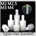 thumbnail image 2 of 50pcs M2 M2.5 M3 M4 Nylon Hex Male Female Standoff Threaded Pillar Mount PCB Board PC Motherboard Plastic Spacer Screw Nut, 2 of 4