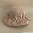 thumbnail image 4 of CoCopeaunts Corduroy Bucket Hat Women Autumn Winter Warm Leisure Folds Drawstring Basin Hat Wide Brim Ruffles Fisherman Hat, 4 of 8