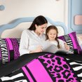 thumbnail image 4 of Erosebridal Animal Pattern King Size Comforter Sets,Chic Leopard Comforters King Size,Black Reversible,3-Piece,1 Comforter and 2 Pillowcases, 4 of 7