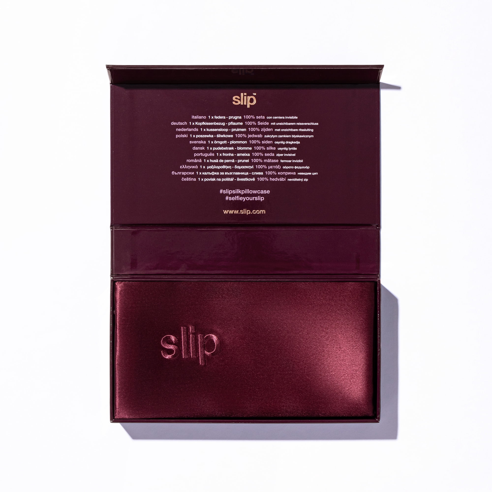 Slip Pure Silk 360 Thread Count Plum Silk Pillowcase, King