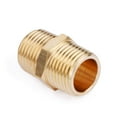 thumbnail image 3 of U.S. Solid 1/2 in MNPT x 1/2 in MNPT Brass Pipe Fitting Hex Nipple, 3 of 5