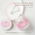 thumbnail image 2 of Soonsoojaa One-Step Water Cleansing Pad 370ml / 12.51fl.oz. (100pads) #3-Second Cleanse Without Water! Large Capacity Value Pack, 2 of 7