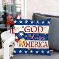 thumbnail image 2 of Xihbxyly Funda de Almohada Del Día de La Independencia, Funda de Lino con Diseño de Corazones Coloridos, Tela Suave y Ecológica, Ideal para Uso En Interiores y Exteriores, Regalo Perfecto para Famili, 2 of 7