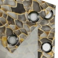 thumbnail image 4 of Ambesonne Marble Print Grommet Curtain, Marbling Look Pattern, 50"x60", Mustard and Taupe Grey, 4 of 5