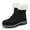 Black, variant on Women's Boots Thermal Footwear Insulated Mid Calf Warm Hiking Lined Boots for Outdoor Ladies