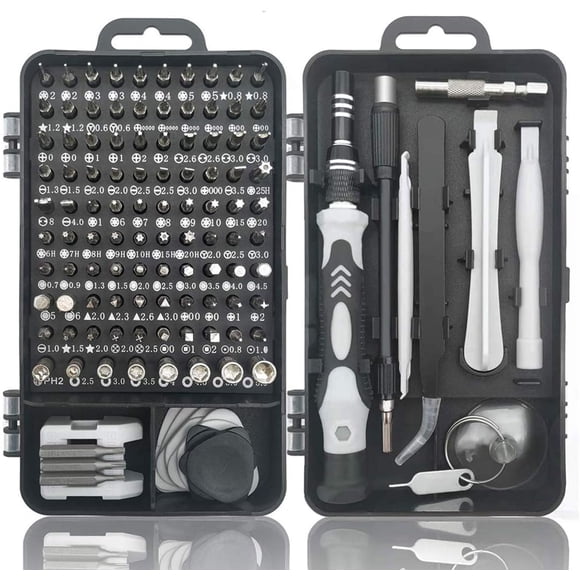 Ensemble de Tournevis Mini Multifonction Kit de Réparation Magnétique Professionnel 115 en 1 pour Ordinateur, Téléphone, Ordinateur Portable, Tablette, Console de Jeu, Montre, Caméra Pc, Lunettes, Électronique