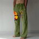 thumbnail image 1 of Pantalones largos casuales de pierna ancha para hombre, pantalones casuales estampados con cordones, pantalones de pierna ancha, pantalones deportivos, pantalones largos, pantalones para hombre, 1 of 5