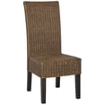 thumbnail image 3 of SAFAVIEH Arjun 18''H Wicker Dining Chair Brown/ Multi, 3 of 7