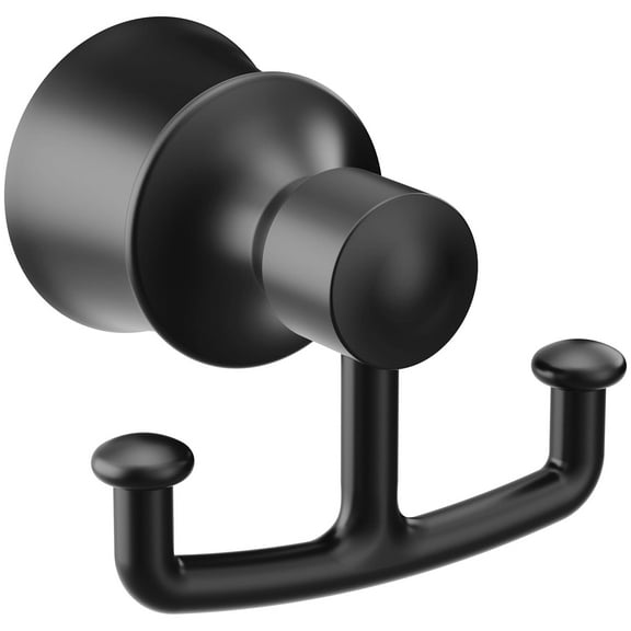 Moen Yb2103 Dartmoor Double Robe Hook - Black