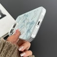 thumbnail image 6 of Hollow Out Gray Butterflys Lucky Day Phone Case Compatible with iPhone Case (Blue,iPhone 14), 6 of 6