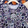 thumbnail image 4 of FYDUU Robe de Fête d'Halloween pour Filles à Imprimé, Manches Longues, Tenue de Jeu pour Tout-Petits et Enfants, Tenue Décontractée, Robes Décontractées, Robe d'Été Adorable et Tendance, 3-4 Ans, 4 of 5