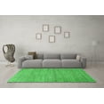 thumbnail image 3 of Ahgly Company Indoor Round Solid Green Modern Area Rugs, 6' Round, 3 of 4