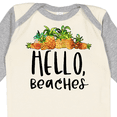 thumbnail image 4 of Inktastic Hello, Beaches Group of Pineapples Boys or Girls Long Sleeve Baby Bodysuit, 4 of 5