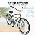 thumbnail image 2 of Tracer Taha Beach Cruiser Bike for Men, 26 inch Wheels, Hi-Ten Steel Frame, 1 Speed, Hybrid Bike for Adults, Coaster Brake, Matte Gray, 2 of 7