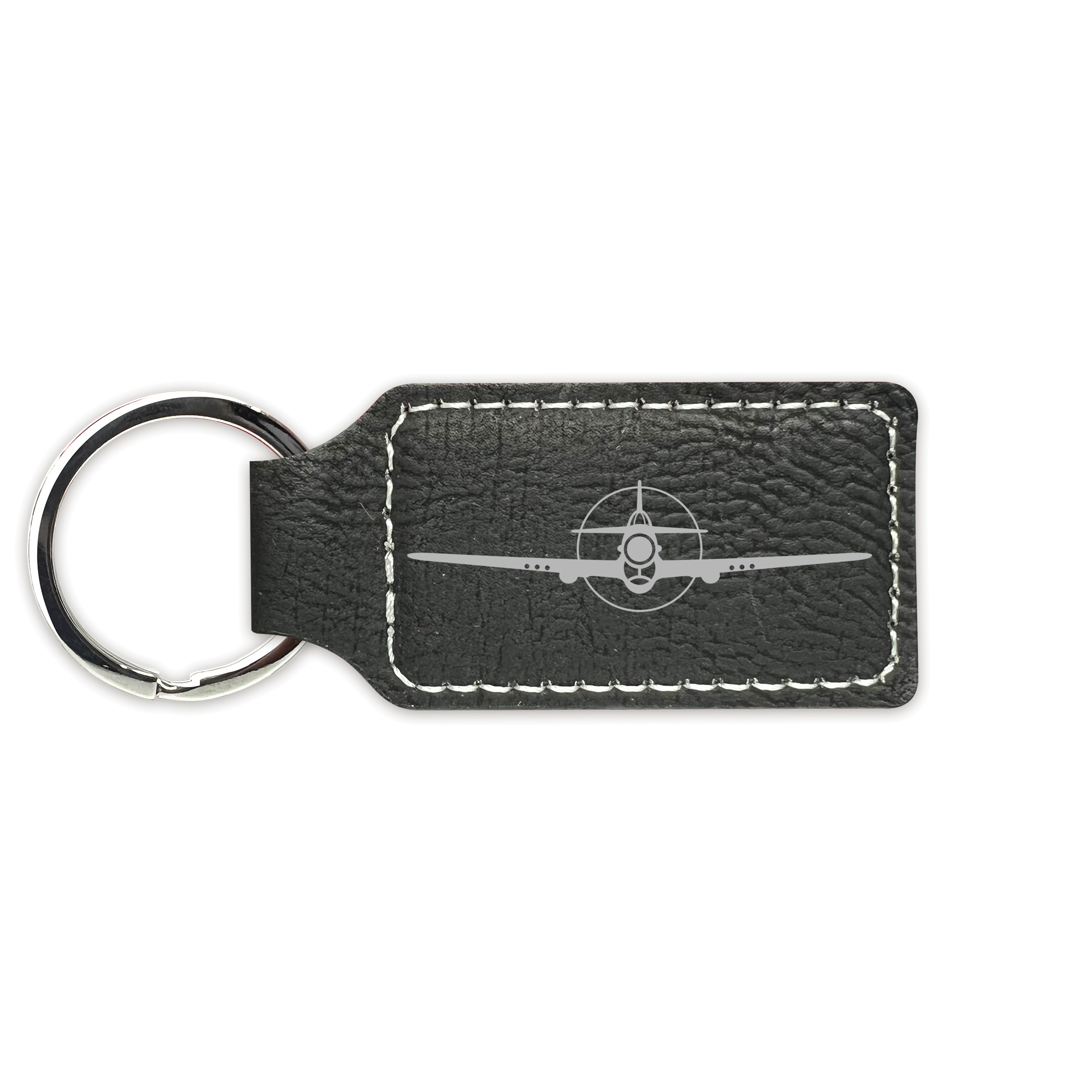 P-40 Warhawk Keychain Leatherette Rectangle - Laser Engraved - Many ...
