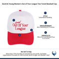 thumbnail image 4 of David & Young  Out of Your League Two Toned Baseball Cap (Women), 4 of 4
