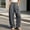Gray, variant on Women Solid Drawstring High Waist Loose Wide Leg Casual Pants, Side Pockets Daily Long Trousers for Hang-out Gray XL(XL)