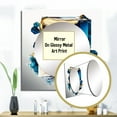 thumbnail image 3 of Designart "Contemporary Geode Abstraction" Animals Gold Large Square Mirror - Square Bedroom Mirror Printed Wall Decor - Modern Square Printed Wall Mirror Art, 3 of 5