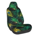 thumbnail image 1 of Wukai Peacock Feathers2 Full Set Car Seat Covers with Soft Padding Universal Auto Front Seats Protector and Cushion Mat, 1 of 5