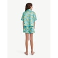 thumbnail image 2 of Justice Girls Short Sleeve Button Top and Shorts Pajama Set, 2-Piece, Sizes 5-18, 2 of 4