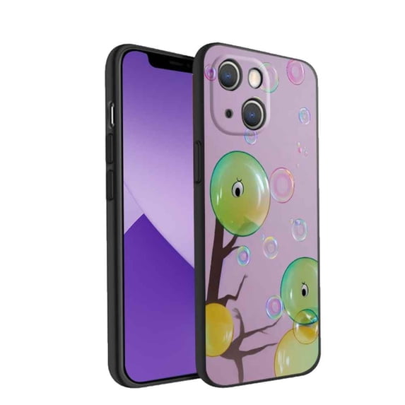 Bubbles-25 Phone Case, Degined for iPhone 14 Case Men Women, Flexible Silicone Shockproof Case for iPhone 14