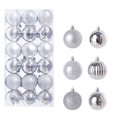 thumbnail image 6 of 36 Pcs Colorful Christmas Hanging Balls, Christmas Proof Ornaments, Christmas Tree Supplies, Multi Shaped Hanging Decorations(Silver), 6 of 6