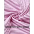 thumbnail image 3 of sogami Men's Striped Oxford Shirt Casual Long Sleeve Button Down Shirt, 3 of 5