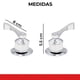 thumbnail image 2 of Juego de LLAVES para REGADERA METALLFU Maneral Y CHAPETON INDRA, 2 of 4
