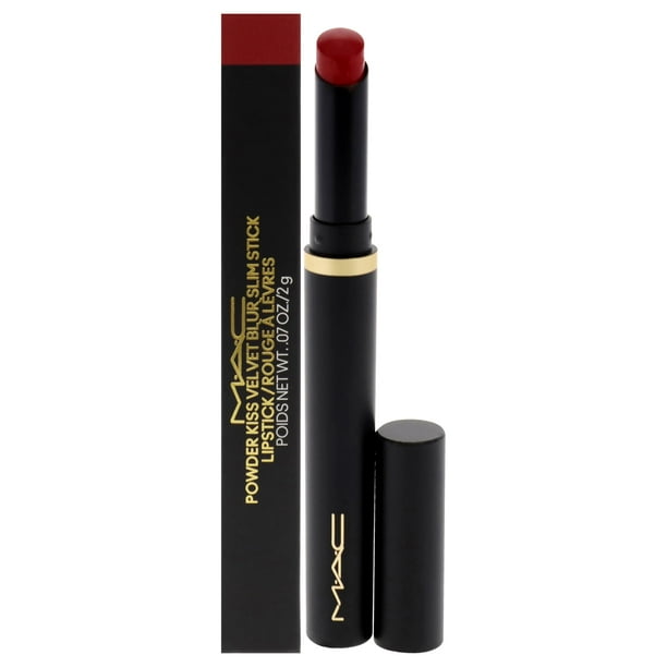 Lápiz labial MAC Powder Kiss Velvet Blur Slim Stick, 2 ml, 889 Ruby