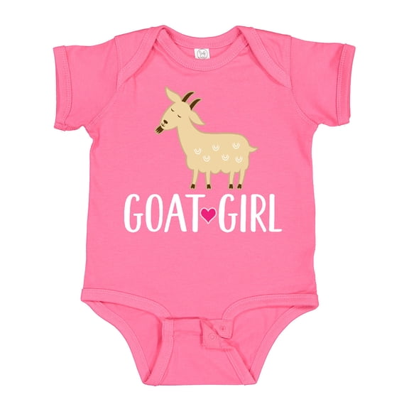 Inktastic Goat Girl Farm Animal Girls Baby Bodysuit