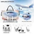 thumbnail image 5 of Travel Duffel Luggage Bag Sports Duffle Bag Gym Bag with Zipper Glittering Peonies, 5 of 7