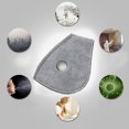 thumbnail image 4 of Máscara facial purificadora de aire de carbón activado, filtro reutilizable de ciclo, válvula doble Sunnimix Cubierta de media cara de ciclismo, 4 of 8
