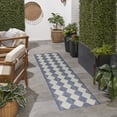 thumbnail image 4 of Nourison Positano 2'2" x 10' Navy Blue Modern Rug, 4 of 10