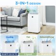 thumbnail image 4 of HOMCOM 12000 BTU Portable Air Conditioner with Dehumidifier & Fan, AC Unit, 4 of 10