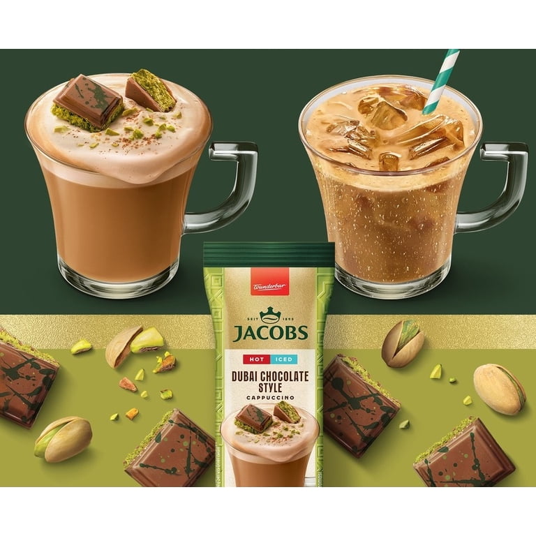 Jacobs Dubai Chocolate Cappuccino Mix – Pistachio, Chocolate